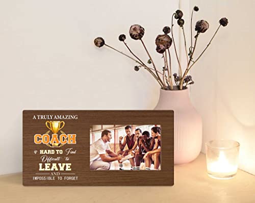 Orchroma A Truly Amazing Coach Is Hard To Find Picture Frame - Best Coach Gifts,Coach Birthday Retirement Thanksgiving Gifts,Graduation Gifts For Coach,Thank You Teacher Mentor Coach Picture Frame Gift 12X6 In #TOP2
