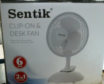 6" 2 In 1 Stand Or Clip-On Portable Fan Table Desk Air Cooling Fan 2 Speed