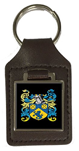 Porte-clés en cuir Parsons Heraldry marron au quotidien pour sécuriser vos clés