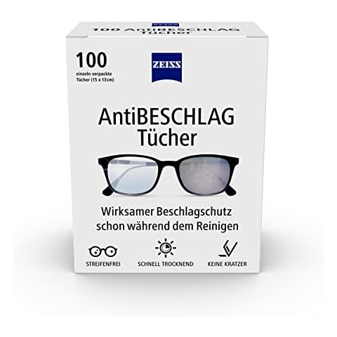 Toallitas antivaho ZEISS 100 unidades Cover