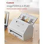 Canon imageFORMULA RS40 - Photo and Document Scanner, Auto Document Feeder, Windows and Mac, Scans Old and New Photos in Varying Sizes, USB Interface - Image 2