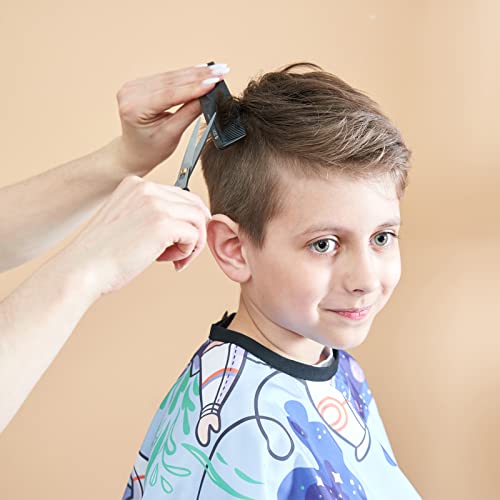 Iusmnur Capa de barbeiro infantil, 129,5 cm x 91,4 cm, capa de corte de cabelo profissional com alça