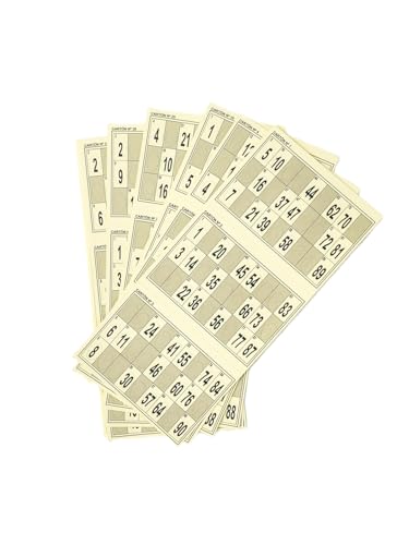 Carton de bingo jaune pour loterie et loto associatif