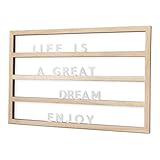 TABLEAU POUR MESSAGES. Comprend 79 pièces: lettres, chiffres et symboles. Modifier le message aussi souvent que vous le souhaitez.