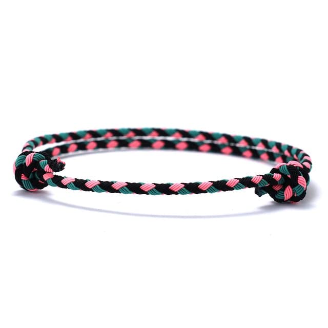 SUBOTE Rope Bracelet Unisex Handmade Knot Adjustable Braclet Friendship Brazalete Outdoor Survival Braslet Gift