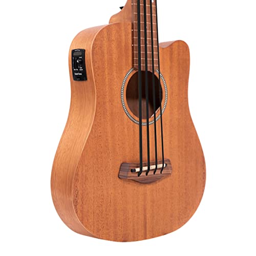 Gold Tone M-BassFL 23-Inch Scale Fretless Acoustic-Electric MicroBass with Gig Bag - Image 2