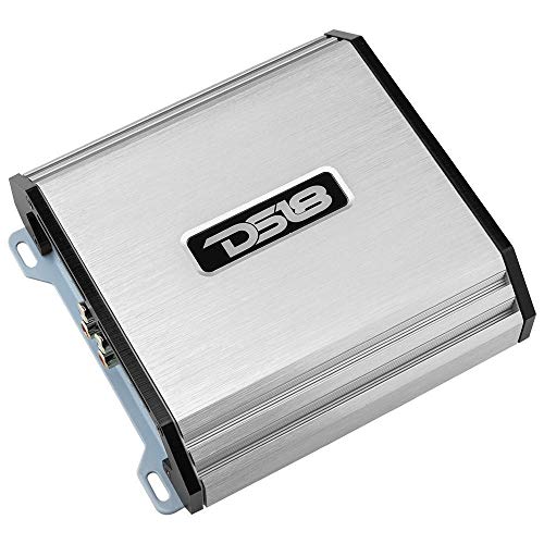 DS18 S-1500.4D/SL Car Audio Amplifier – 4 Channel, Full Range, Class D, 1500 Watts (Silver)