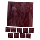 OSALADI Feuilles De Vitrail Violet Foncé 10 Pcs Kit De Carrelage En Verre Pour Vitraux É...