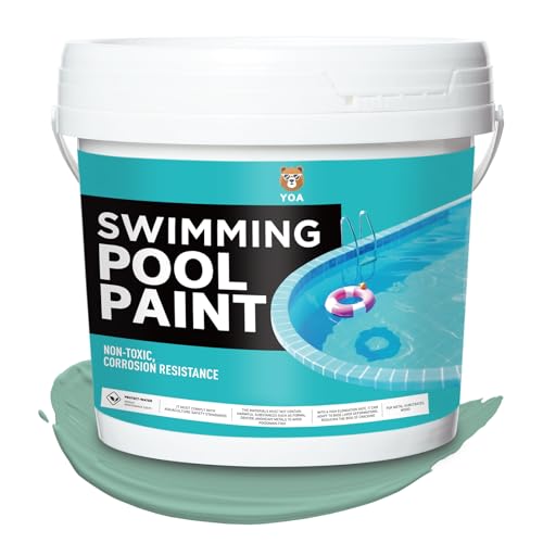 Pintura impermeable para piscina YOA, color verde manzana, 1 galón, apta para cemento, masilla, pintura látex, paredes, pisos, exteriores, piscinas y estanques miniatura 1