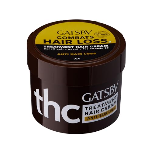 Image of Gatsby Japan Treatment Hair Cream - Anti Hair Loss 250gm | Contains Conditioning Agents & Pro Vitamin B5 | Nourishes Scalp & Strengthen Hair Roots | With Goodness of Natural Ingredients | Made in Indonesia