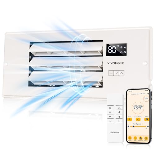 VIVOHOME 4" x 12" WiFi Register Booster Fan