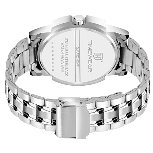 Image of TIMEWEAR Analog, Day Date Functioning, Stainless Steel Chain Watch for Men