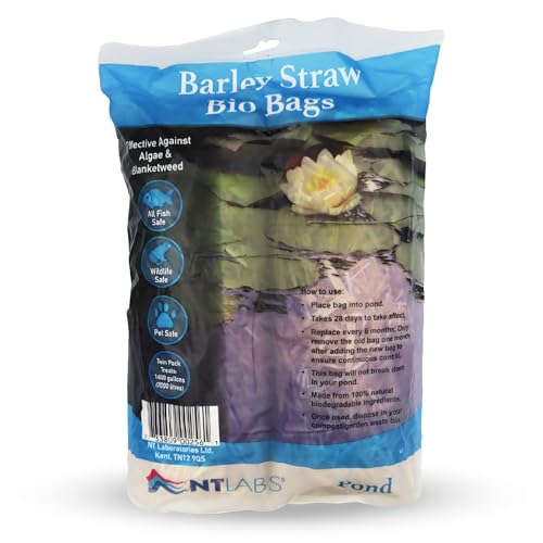 NT Labs Pond Barley Straw Bio Bags Pouches (Twin Pack Treats 7000L)