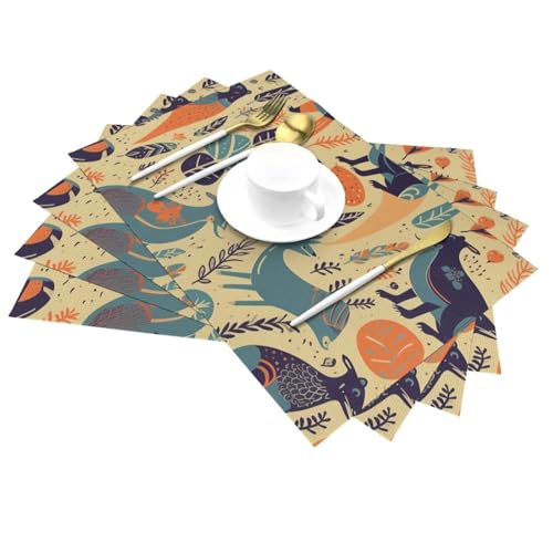 Set de table de qualité supérieure motif faune australienne - 5
