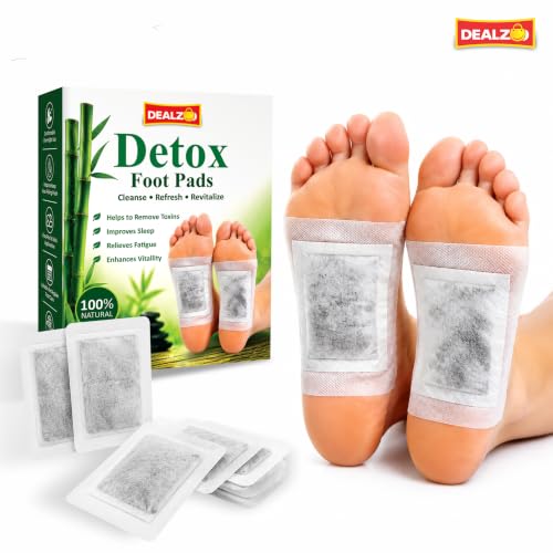 Image of Detox Foot Pads Set of 2 | Natural Bamboo Vinegar Foot Patches | Overnight Foot Care | Refreshing Foot Pads for Men & Women | 20 Pads (10 Pairs) | Natural Bamboo Vinegar Foot Patches, Overnight Foot Care, Refreshing Foot Pads for Men & Women