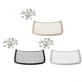 Bolsa de almacenamiento para asiento trasero para Mercedes para Benz W166 W164 ML GL GLE GLS Clases PC ABS y tela de nailon (beige)