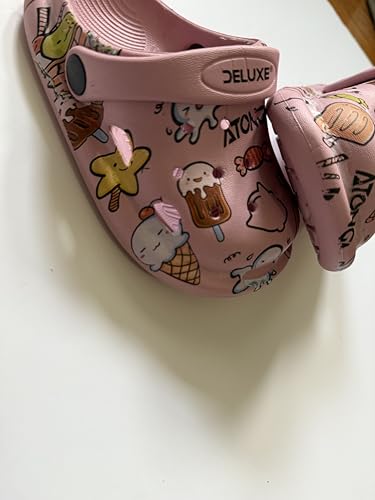 Kids Clogs for Boys & Girls – Fun Pattern, Lightweight Waterproof Slip-On Sandals with Backstrap – Toddler Shoes for Indoor & Outdoor Play2