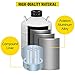 BestEquip 20L Liquid Nitrogen Tank Aluminum Alloy Liquid Nitrogen Dewar Static Cryogenic Container Liquid Nitrogen Container with 6 Canisters and Carry Bag