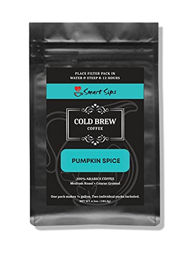 Smart Sips, Pumpkin Spice Flavored Cold Brew Coffee Packs (4 pack)
