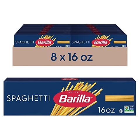 Barilla Spaghetti Pasta, 16 oz. Box (Pack of 8) Cover