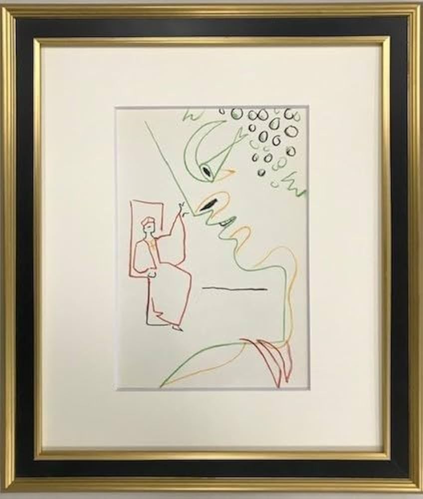 Jean Cocteau ジャン•コクトーオリジナルリトグラフ1957 Amazon.co.jp: ジャン コクトー オリジナル リトグラフ石版画