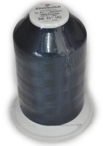 Hilo Rayón Rheingold No. 40 Deep Ocean Blue, Cono Comercial para Bordado a Máquina, 5000 m miniatura 1