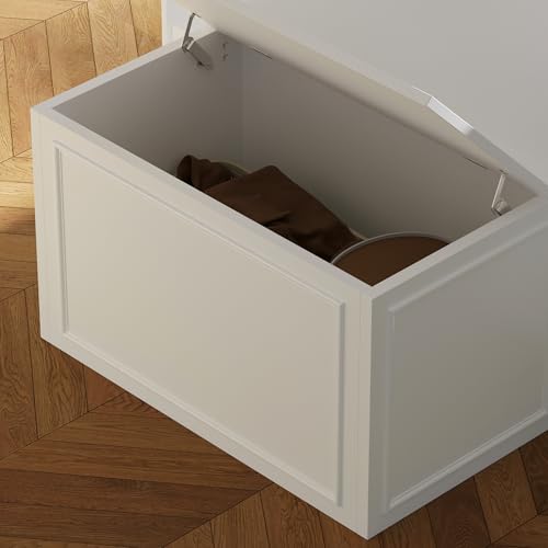 TAMUNE Armoire Bedroom Wardrobe Closet Island with 12 Drawers & Flip Door, Walk in Closet Island with Storage Bench, Islands Dresser for Bedroom Cloakroom White (61.9”W x 27.6”D x 32.6”H)