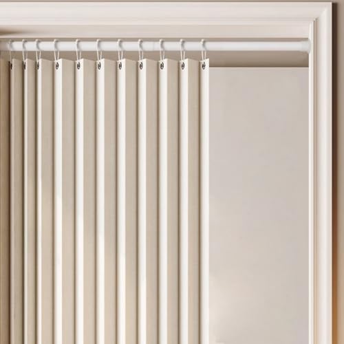 SK Studio Accordion Style Magnetic Folding Door Curtains for Closet, Room Divider Pleated Drapes with Hooks for Interior Living Room, Bedroom, Open Closet, Blue, 59" W x 71" L - Image 5