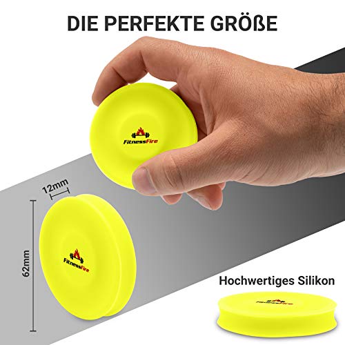3er Set Mini Frisbee - Die kleine Frisbee fliegt über 60 Meter weit - Die Neue Trendsportart - Alternative zur gewöhnlichen Frisbeescheibe – Schwimmt im Wasser (Neongelb)