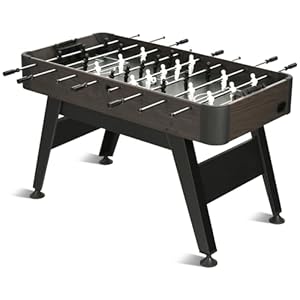 54" Foosball Table, Soccer Games Table Competition Sized Wooden Table Soccer w/ 2 Balls for Adult Kids Youth Home, Game Room, Office, Party (Dark Wood Grain) 54 Foosball Table Soccer Games Table Competition Sized Wooden Table Soccer w 2 Balls for Adult Kids Youth Home Game Room Office Party Dark Wood Grain