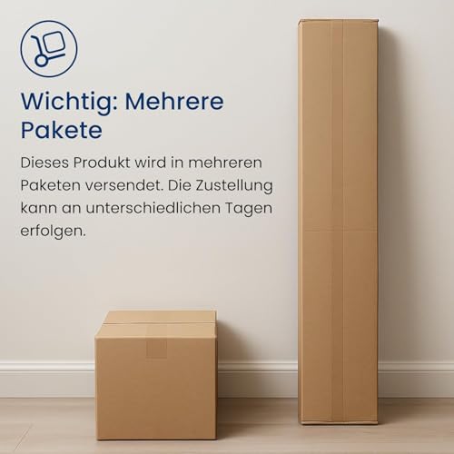 Armario multiusos con 3 estantes y 3 cajones, compacto y funcional para dormitorio, pasillo o estudio, 40 x 50 x 180 cm, color blanco - imagen 9