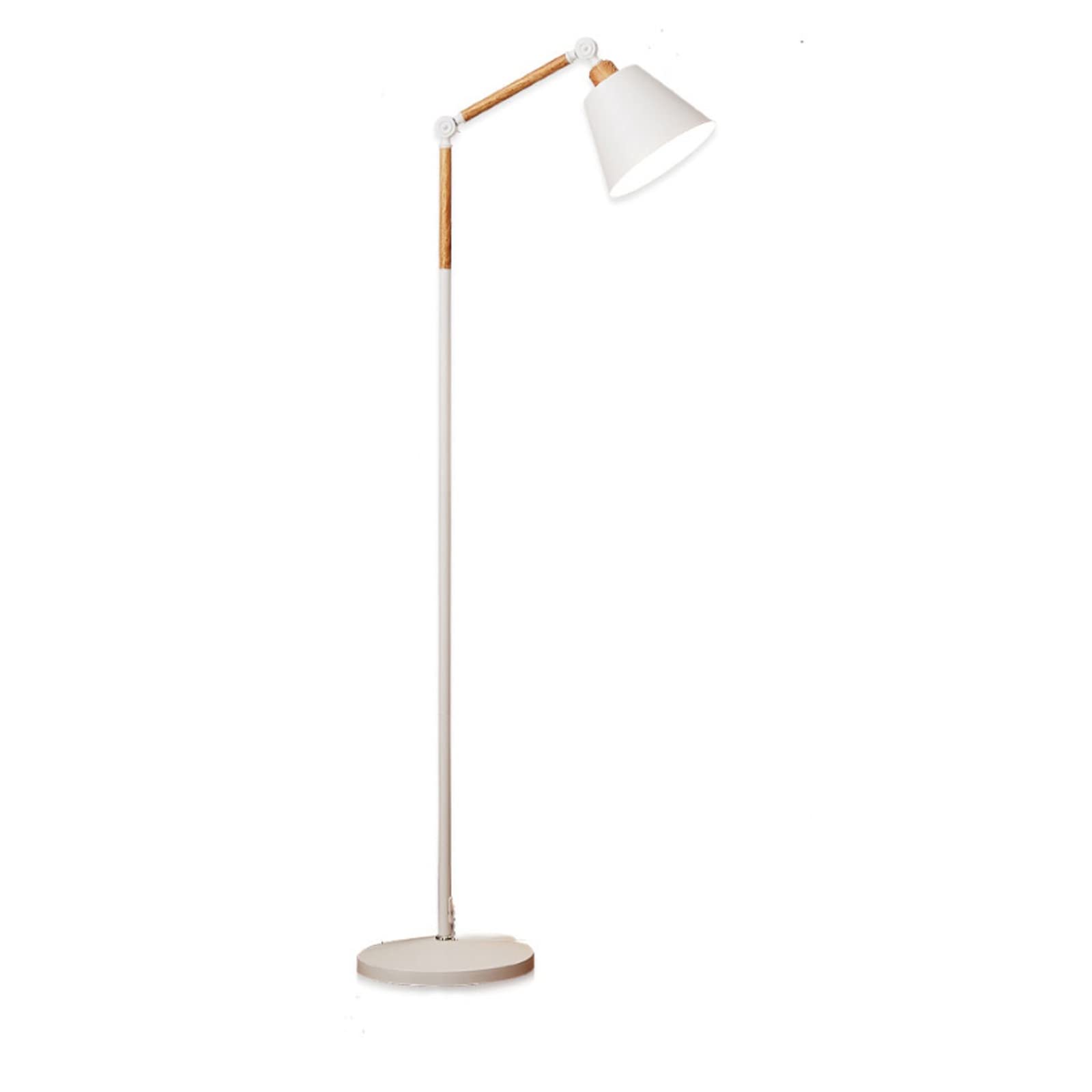 Lampen Stehlampe mit weißer und schwarzer Helligkeit (ohne Lichtquelle)(Weiß)