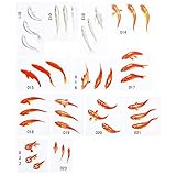 Aabellay 13PCS 3D Fish Koi Pond Clear Film Sticker Simulation Resin Decorative Sticker DIY Fish Mold...