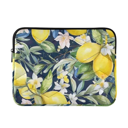 Funda para portátil 13-14 pulgadas con diseño acuarela de limones