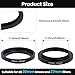 Metal Step Up Ring Filter Adapter - 27mm to 30mm - Metal Ring Step Up Rings Adapter Filter Compatible with All 30mm UV, CPL, ND, Lens Hood, Threaded Lens ect