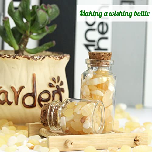 Image of 1lb Yellow Jade Aquarium Gravel Rocks Natural Tumbled Healing Crystal Chips Bulk Gemstones Crushed Stones for Fountain Vase Filler Planters Decorative Fish Tank Potted Reiki Energy Balancing