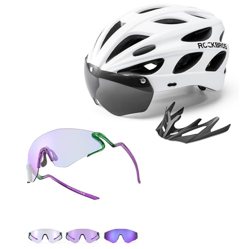 Lunette de cyclisme photochromique et casque pour vélo route et VTT