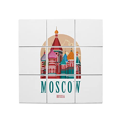 Carreaux céramique monument Moscou pour décoration salon voyage