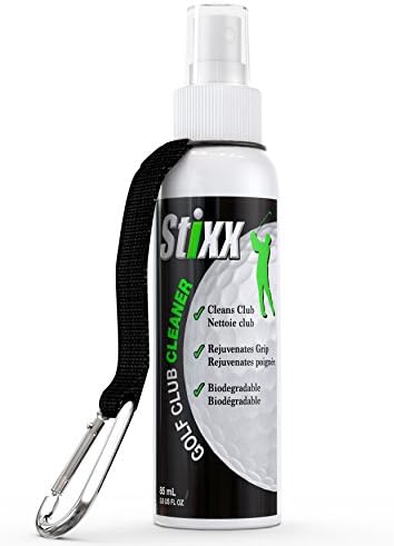 STIXX Golf Club & Grip Cleaner - Best for cleaning all types of clubs, irons & drivers. Cleans & Rejuvenates grips. Restores their natural tackiness. ...