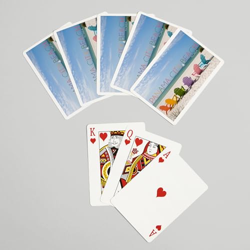 Lantern Press Panama City Beach, naipes poker 52 cartas miniatura 7