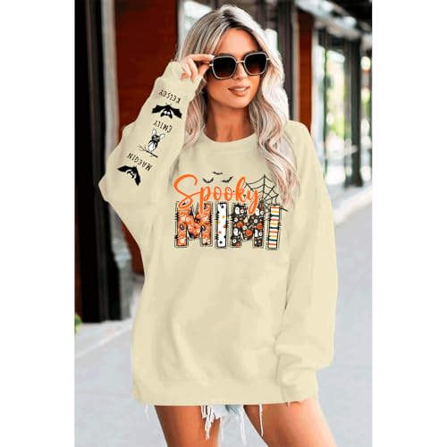 Personalized Spooky Grandma Sweatshirt - Custom Mama Halloween Shirt for Women, for Mimi2