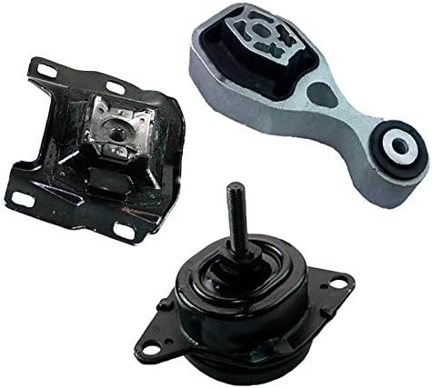 K2852 Compatible with Fits 2016-2018 Ford Explorer 2.3L 4WD, Engine Motor & Trans Mount Set 3pc : A5634, 3391, EM4121