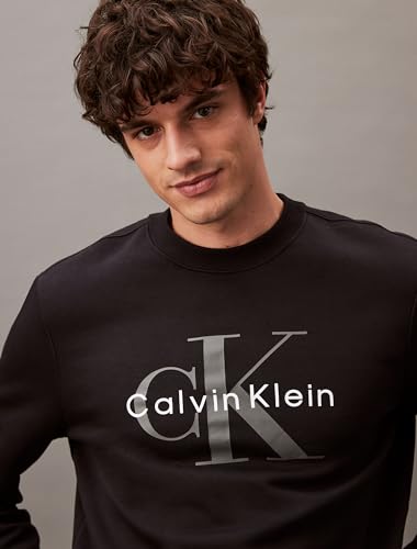 Calvin Klein 40GC200-001-M Men'S Monogram Logo Crewneck Sweatshirt thumb #1