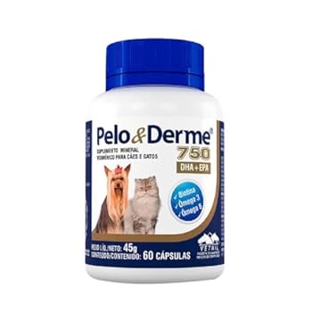 VETNIL Pelo E Derme 750Mg Dha + Epa 60 Cápsulas Vetnil