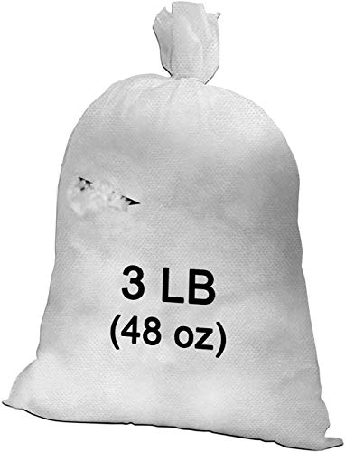 Image of Hometex Pillow Stuffing 3 LB Bag 100% High-Loft Polyester Stuffing Fiber Fill