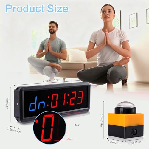 Temporizador de gimnasio PELLOR con control remoto y botón miniatura 2