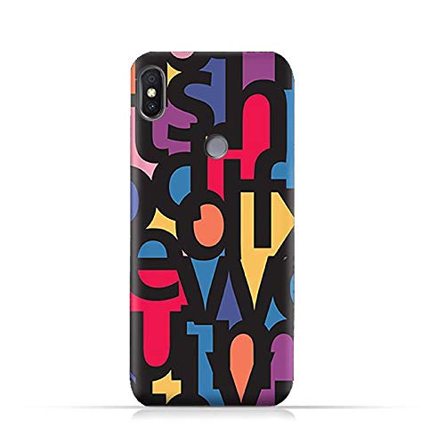 AMC Design Xiaomi Redmi S2 / Y2 TPU Silicone Protective case with Abstract Font Seamless Pattern