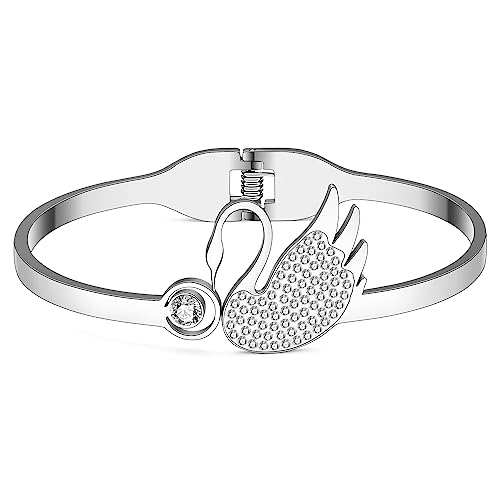 Bracelet cygne en strass le cadeau d'anniversaire idéal