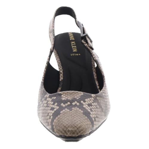 Anne Klein Womens Snake Print Slingback Heels2