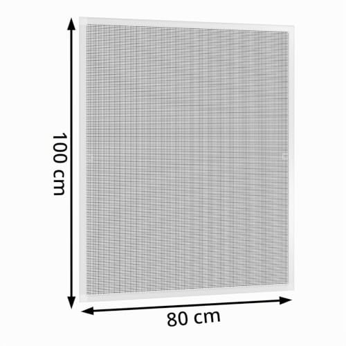 Moustiquaire avec cadre en aluminium blanc SAMUFLY 80x100cm pour fenêtres de maison - 3